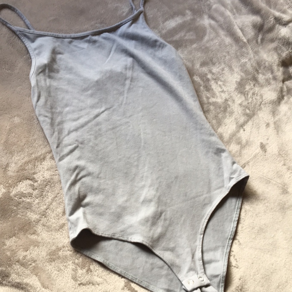 F21 Gray Cami Bodysuit